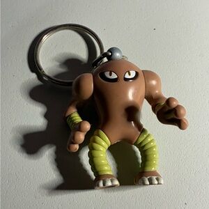 Hitmonlee  Pokemon Figure Keychain Vintage 1999 Burger King Nintendo Toy